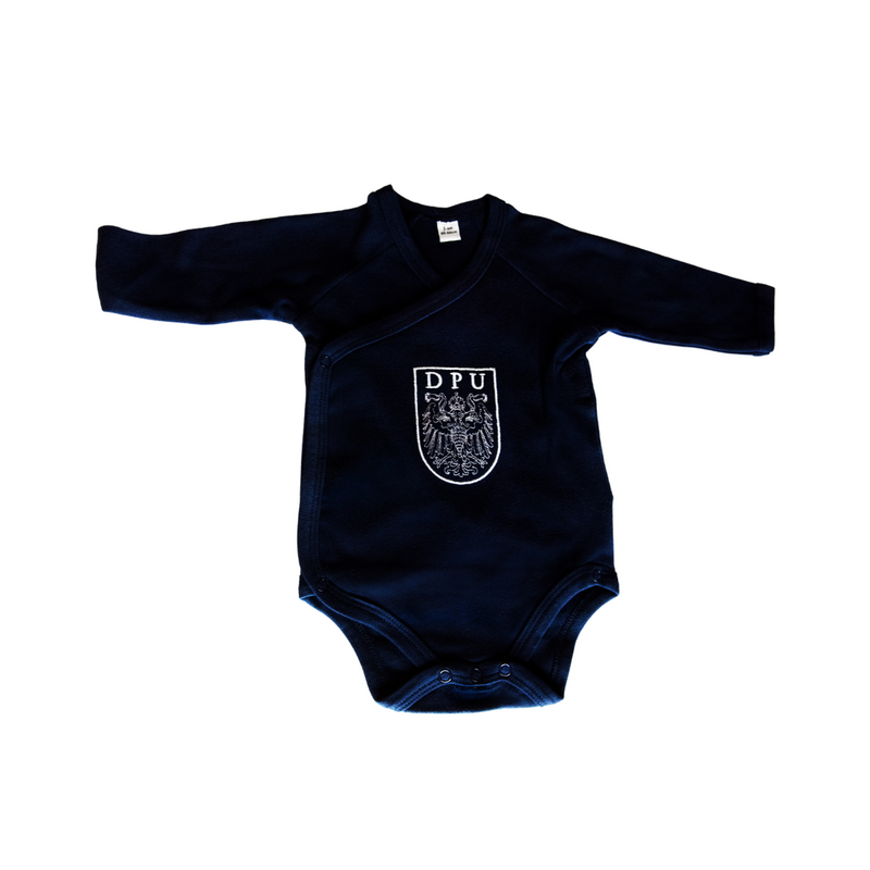 Baby Body navy - weißes Wappen