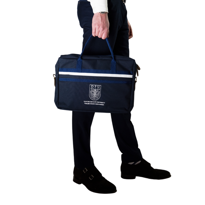 Businessbag navy/white